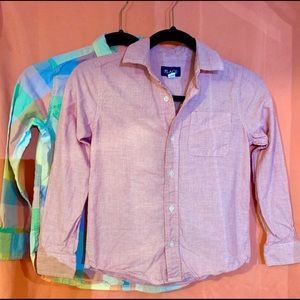 Two Boy Button Down Shirts size 7/8 Meduim